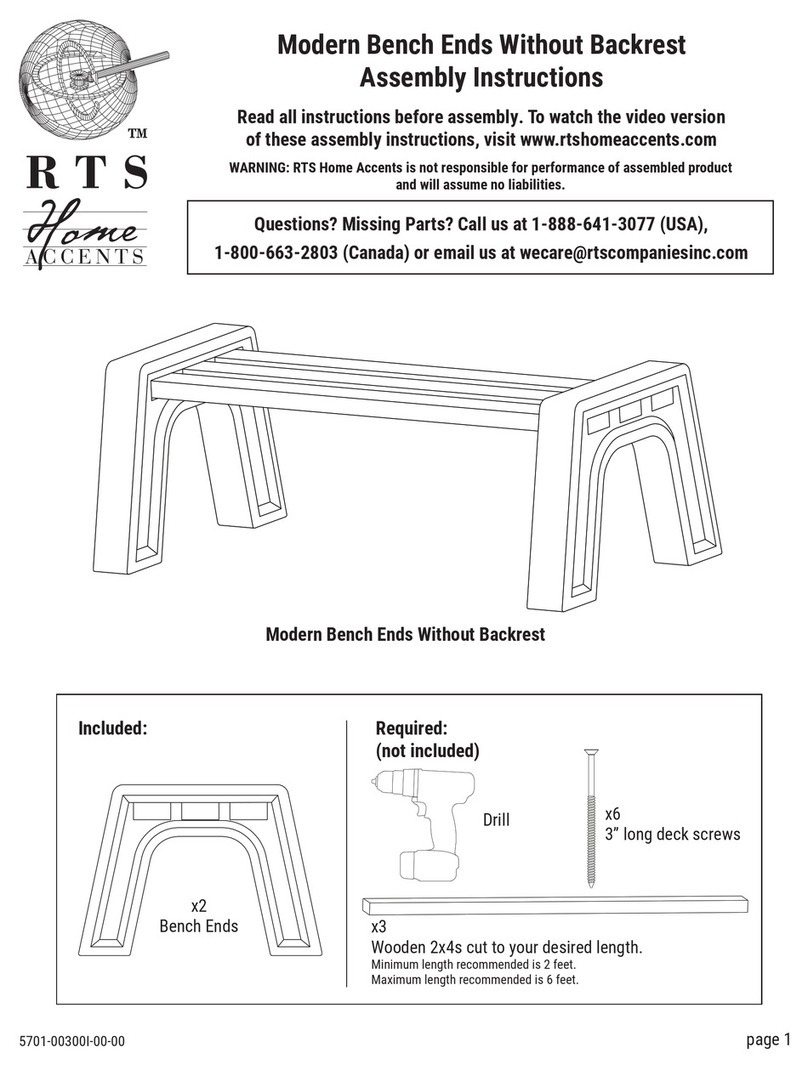Home Accents RTS 8612858 Assembly instructions
