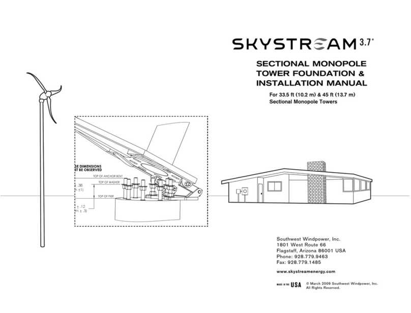 Southwest Windpower SkyStream 3.7 User manual