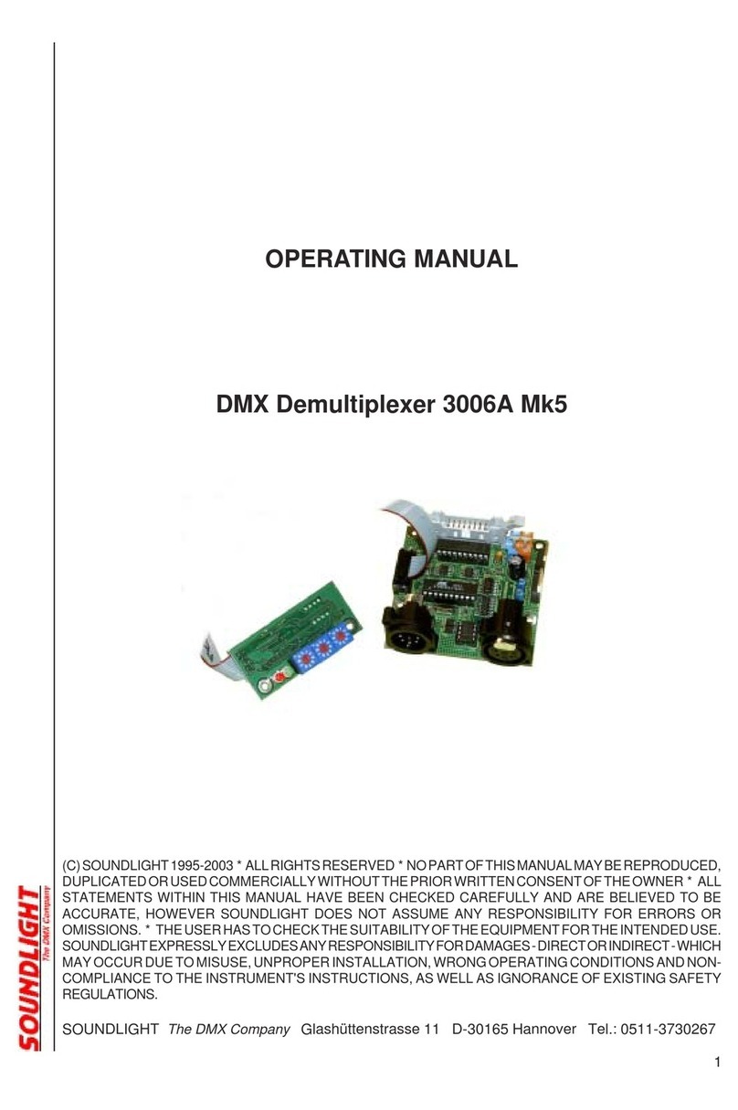 DMX SOUNDLIGHT 3006A Mk5 operating manual DMX SOUNDLIGHT 3006A Mk5 operating manual