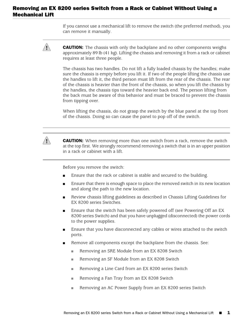 Juniper EX8200 Series User manual