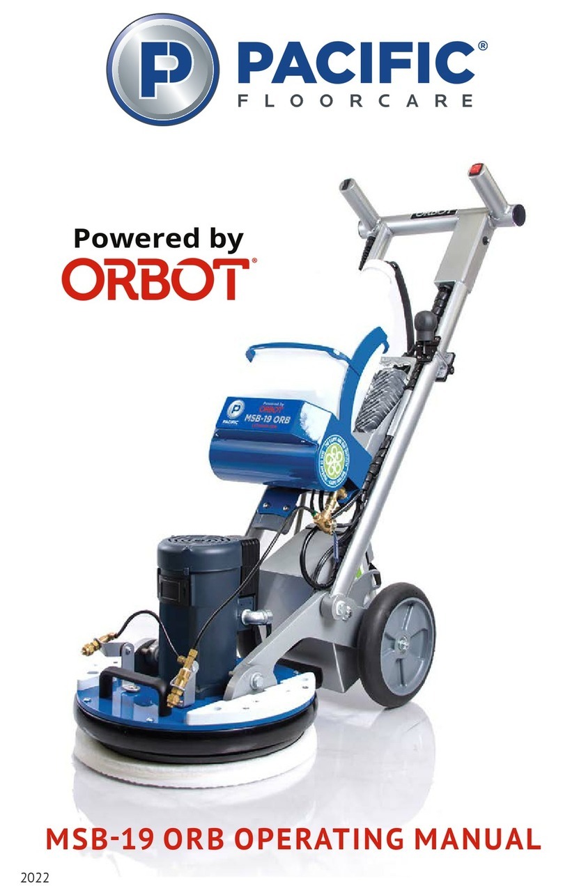 ORBOT PACIFIC FLOORCARE MSB-19 ORB operating manual