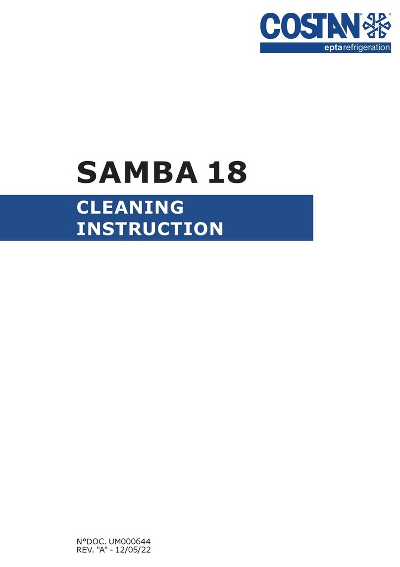 Costan SAMBA 18 Cleaning instruction