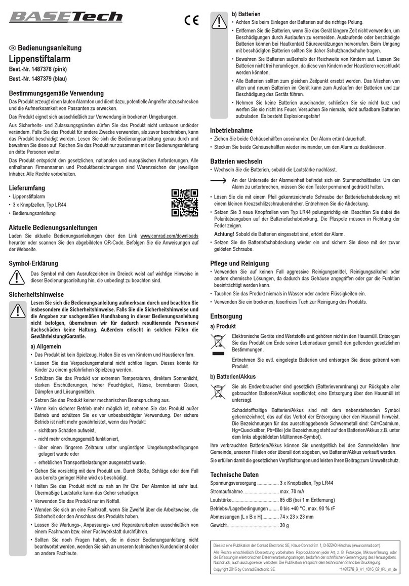 BASETech 1487378 User manual
