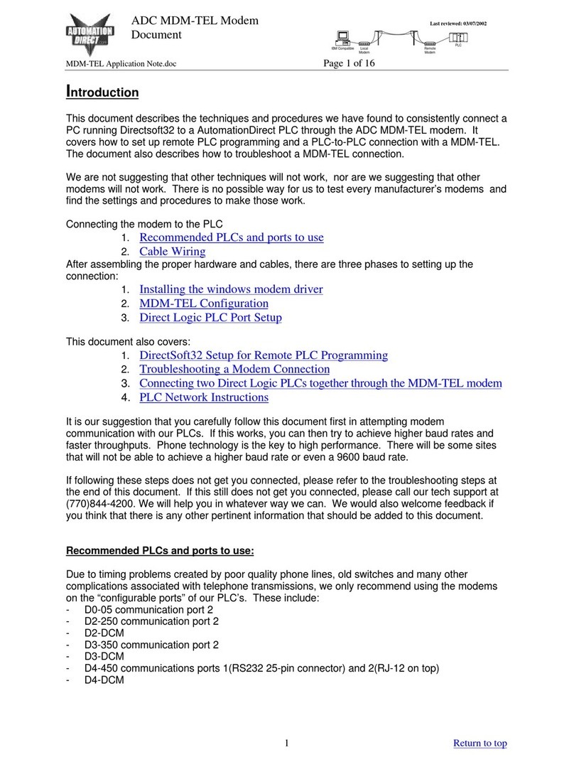 AutomationDirect MDM-TEL Application note
