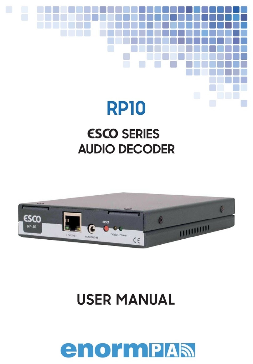 EnormPA ESCO Series User manual