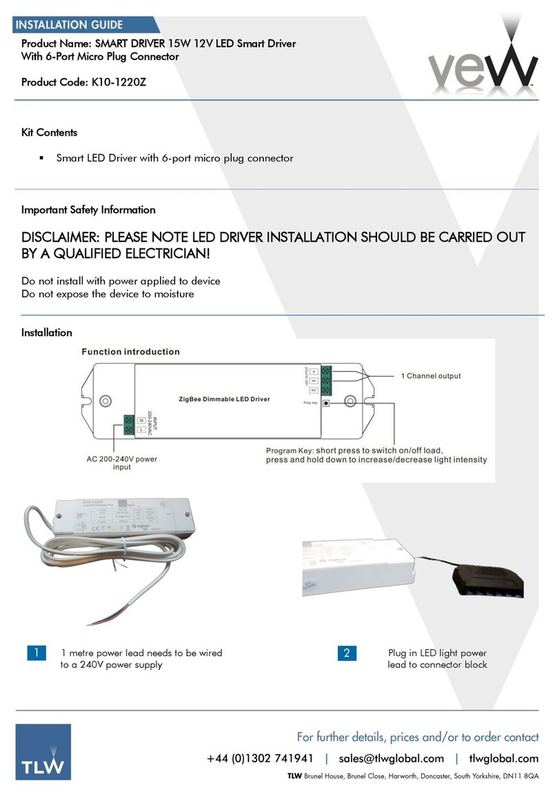 TLW VEW K10-1220Z installation guide