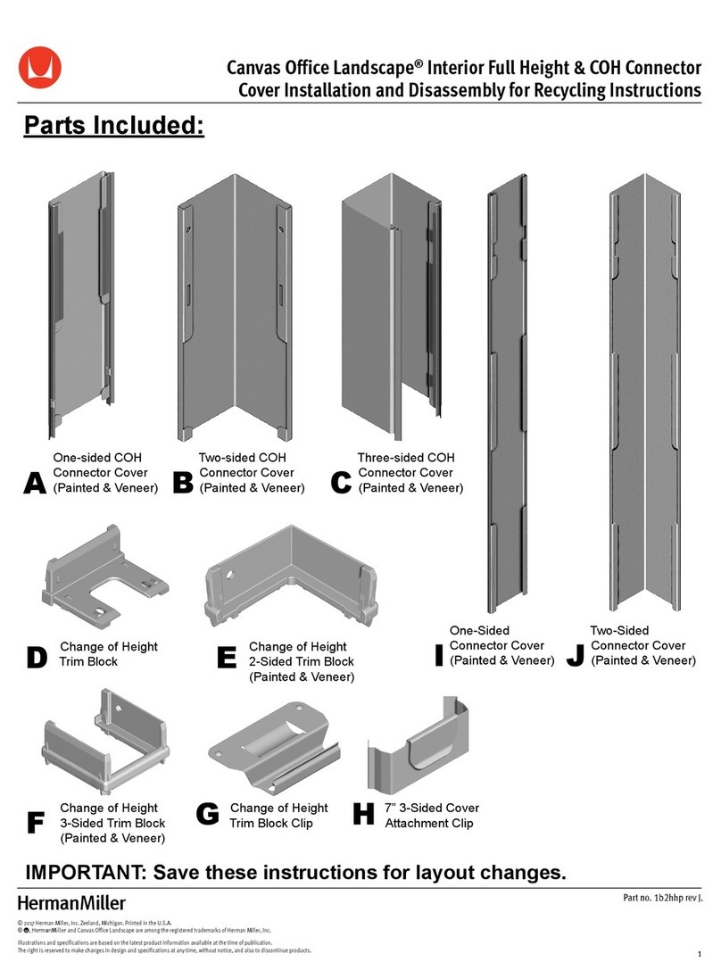 Herman Miller Canvas Office Landscape User manual