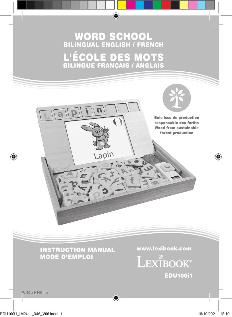 LEXIBOOK EDU100i1 instruction manual