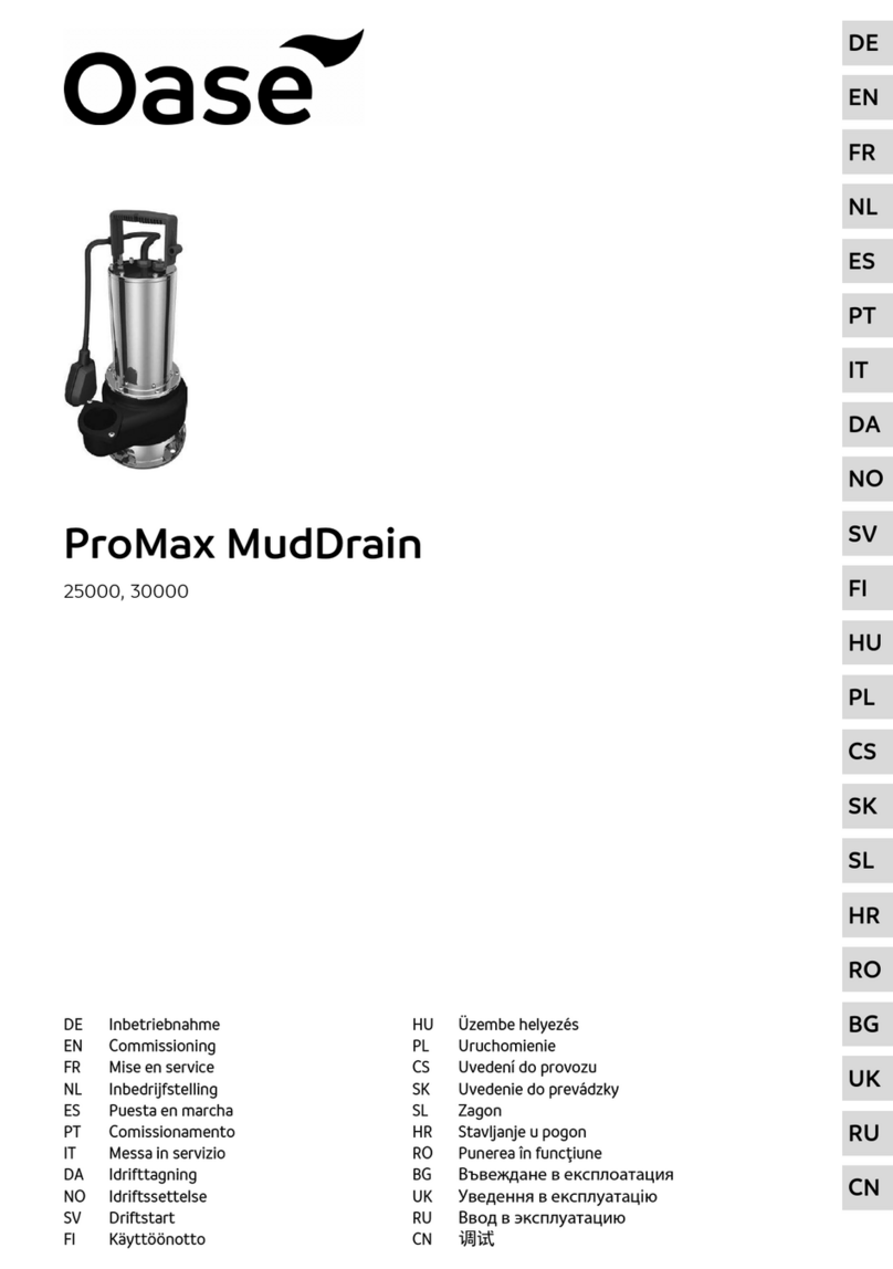 Oase ProMax MudDrain 25000 Commissioning