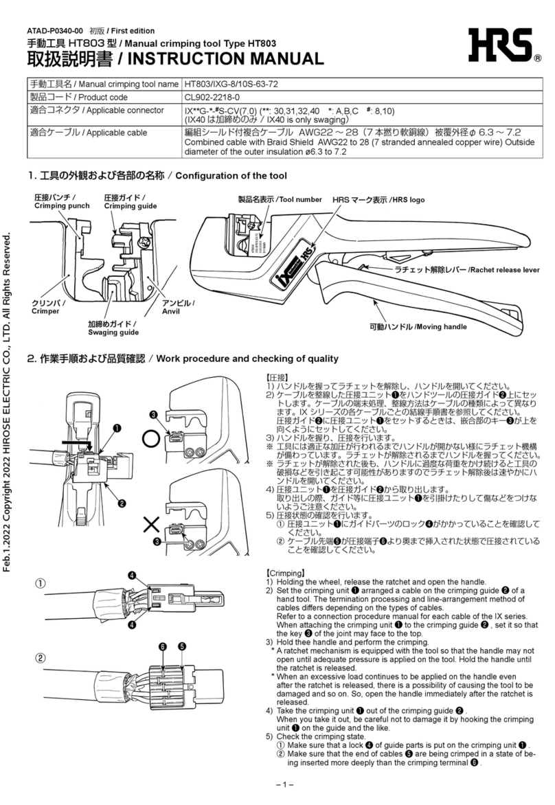 HRS HT803 User manual