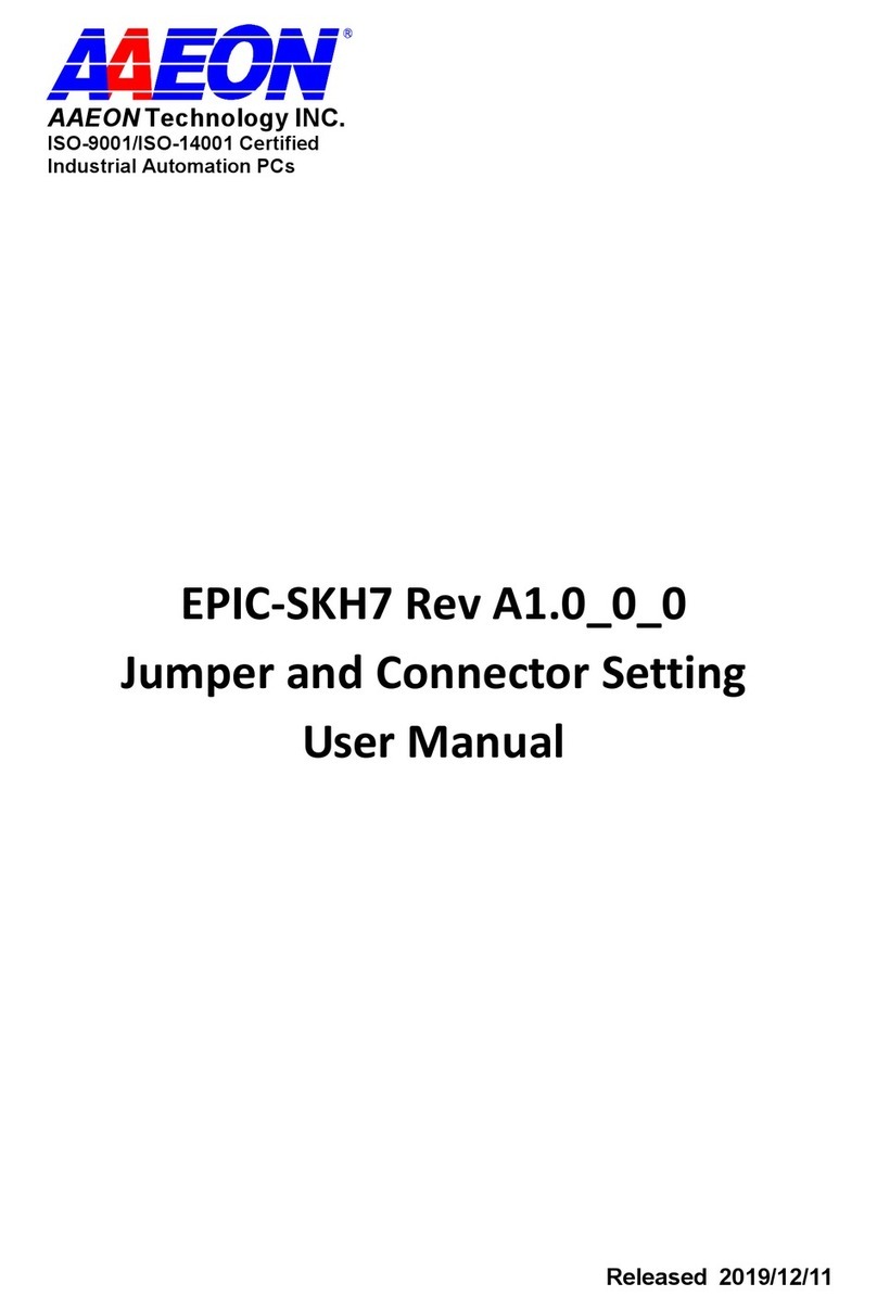 Aaeon EPIC-SKH7 User manual