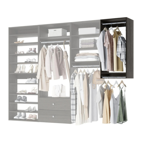 Modular Closets HANGING TOWER UNIT Assembly and installation manual