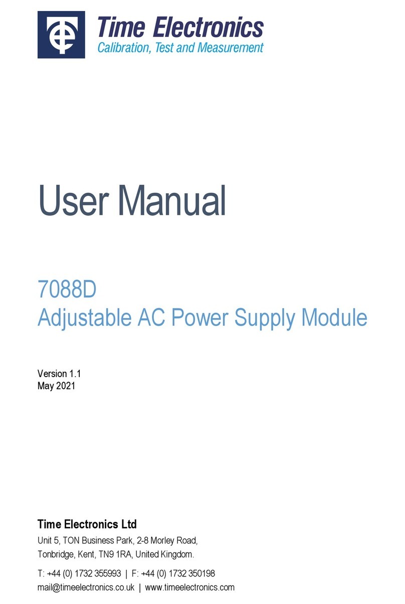 Time Electronics 7088D user manual