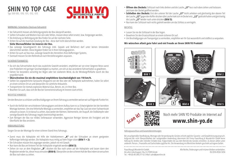 SHIN YO 550-505 quick start guide