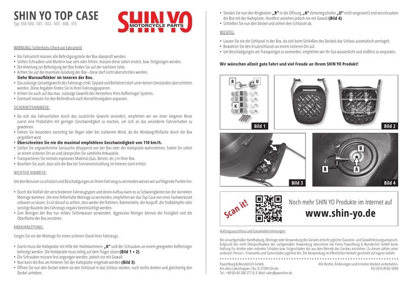 SHIN YO 550-500 quick start guide