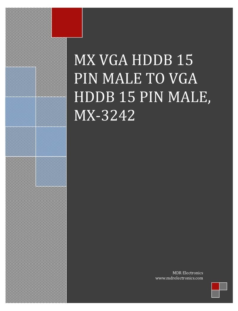 MDR Electronics MX-3242 User manual