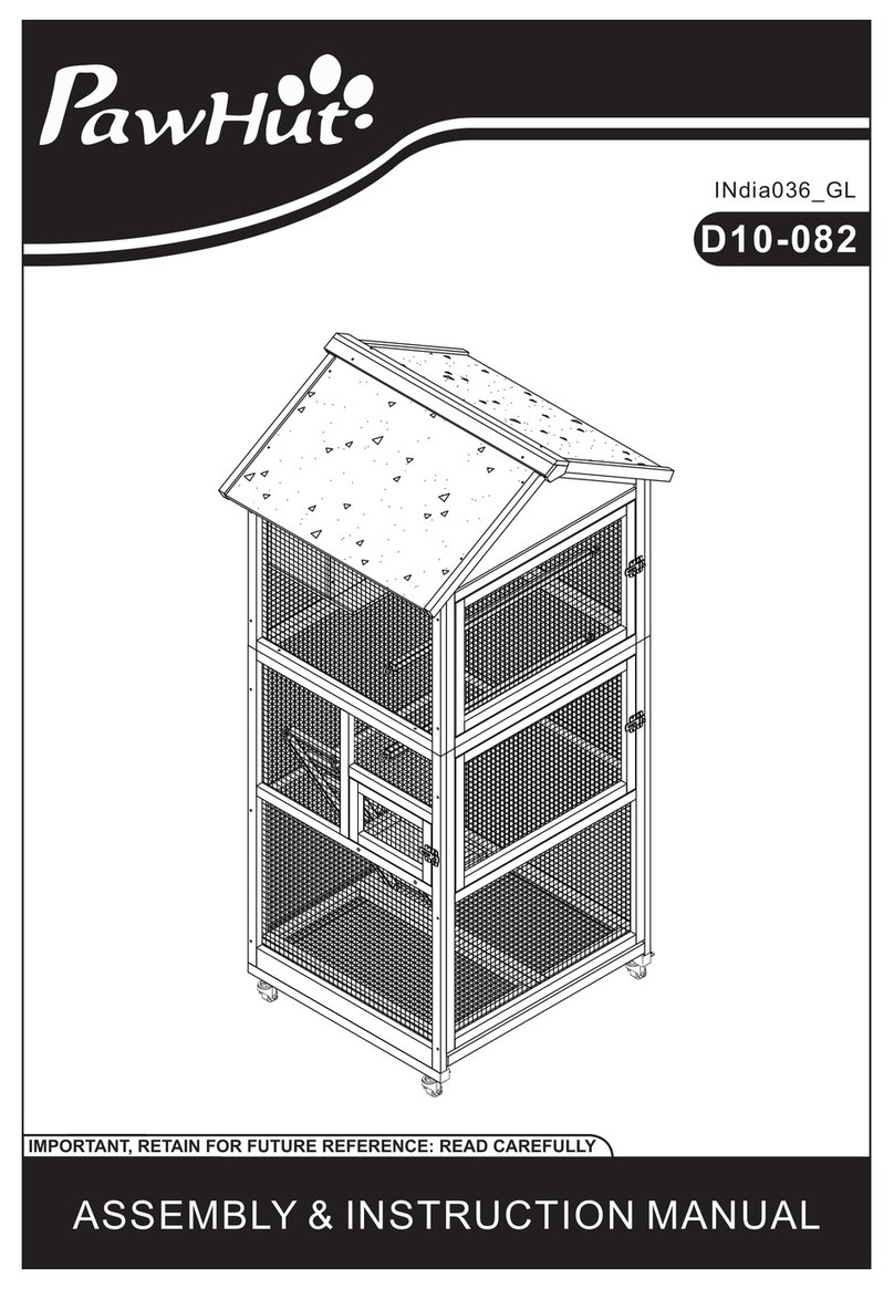 PawHut D10-082 Installation guide PawHut D10-082 Installation guide