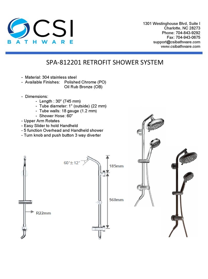 CSI SPA-812201 Assembly instructions