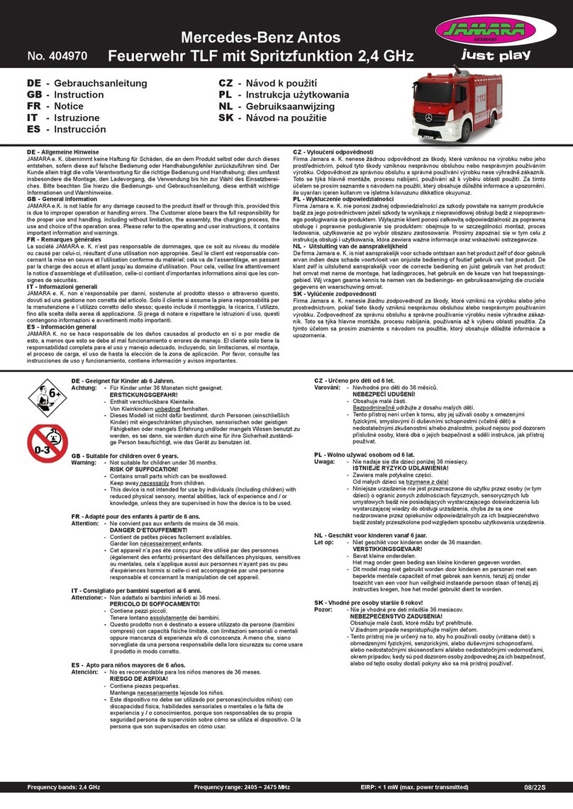 Jamara 404970 instruction manual