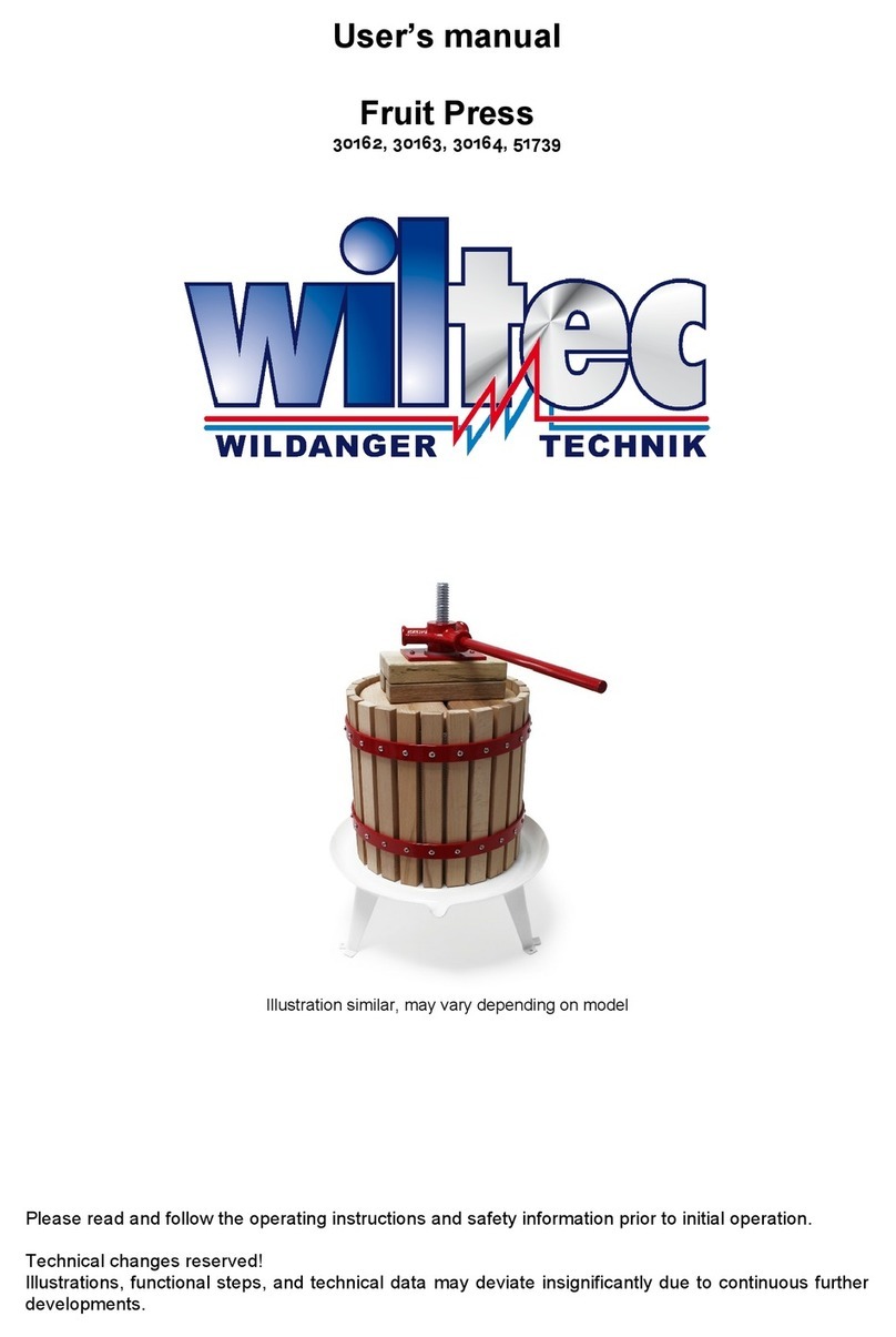 WilTec 30162 User manual WilTec 30162 User manual