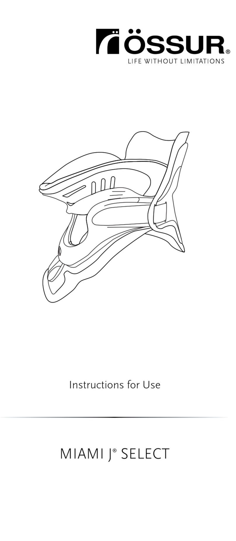 Ossur Miami J SELECT User manual