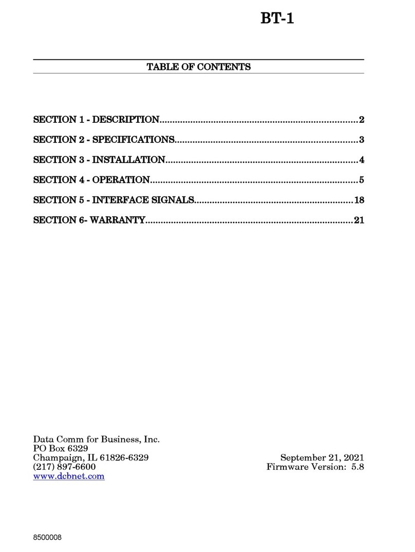 DCB BT-1 manual