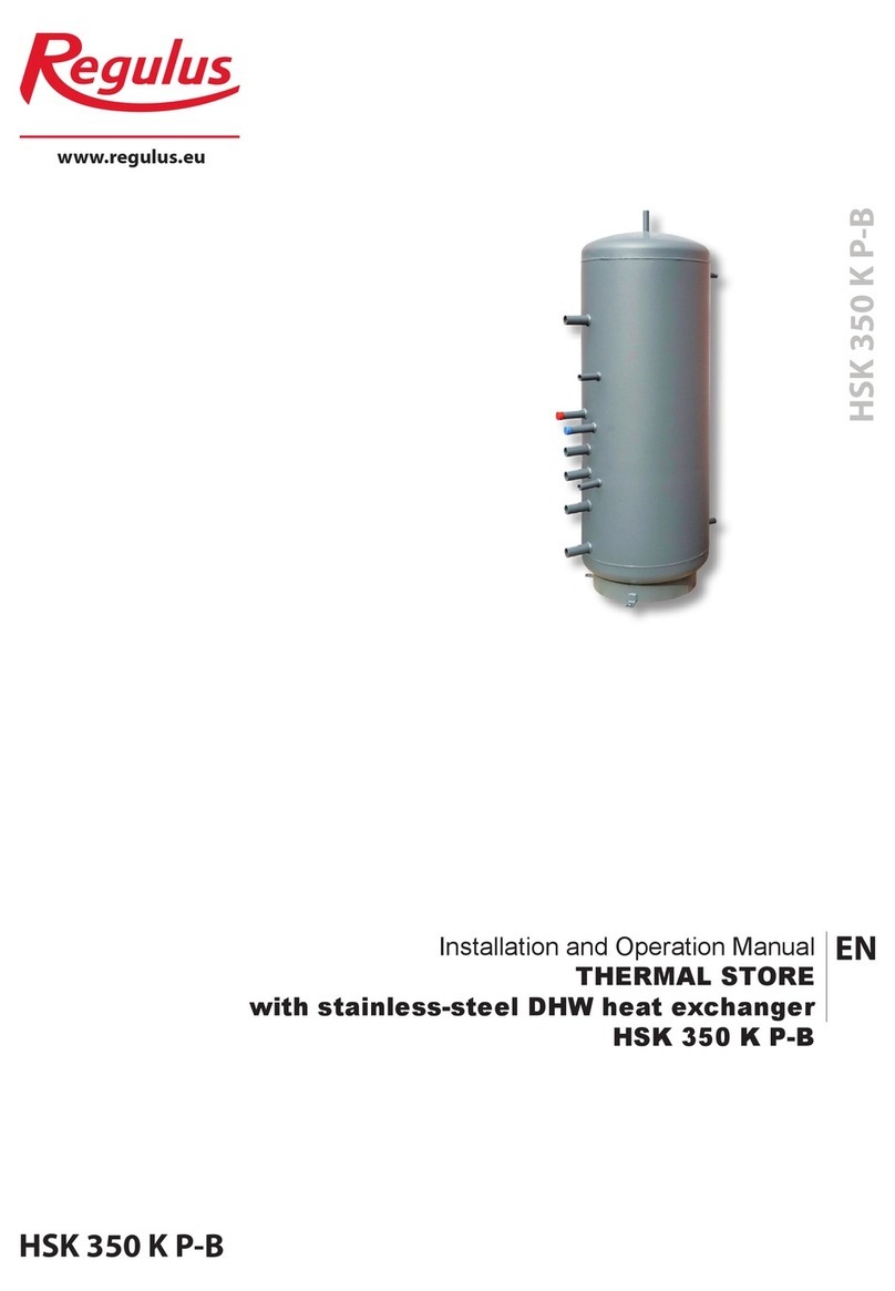 Regulus HSK 350 K P-B Installation and operation manual