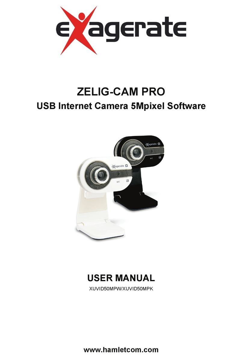 Hamlet Exagerate ZELIG-CAM PRO user manual Hamlet Exagerate ZELIG-CAM PRO user manual