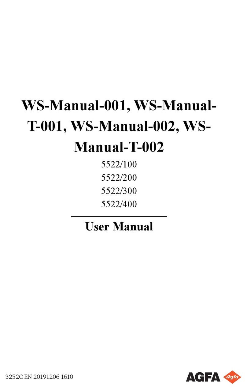 AGFA 5522/100 user manual