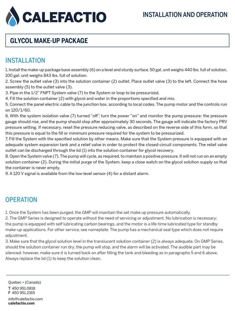 CALEFACTIO GMP manual