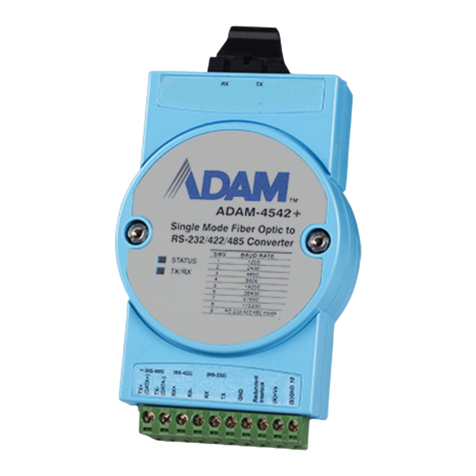 Advantech ADAM-4542+ Installation and operation manual