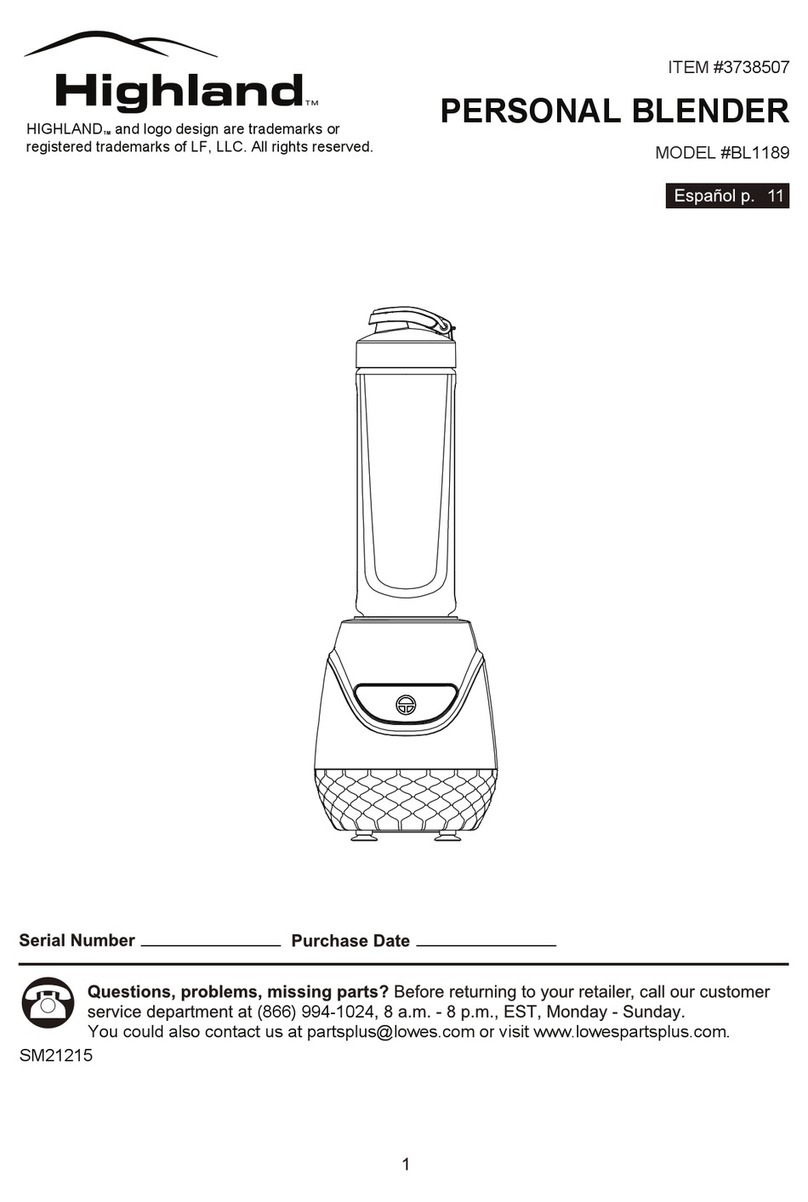 Highland BL1189 manual