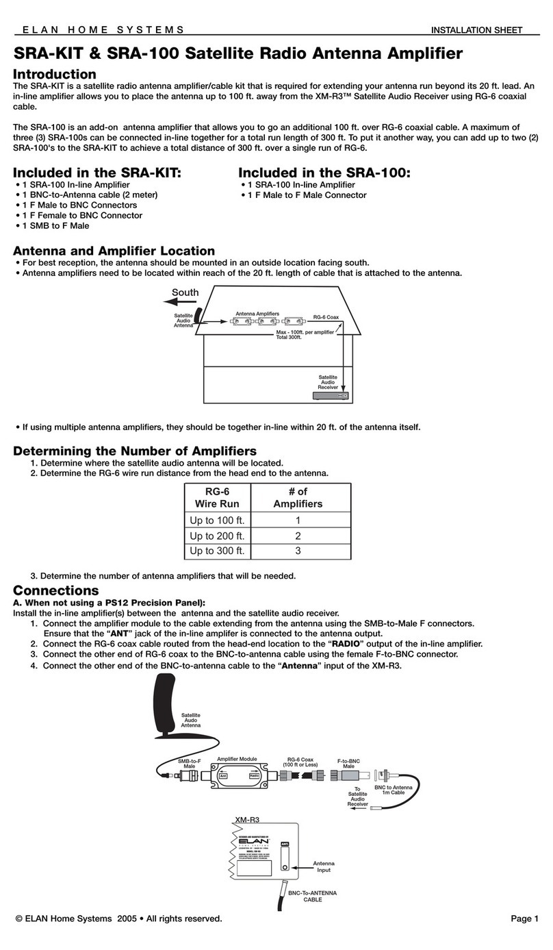 Elan SRA-KIT Assembly instructions