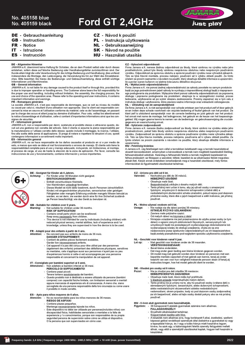 Jamara Ford GT 2,4GHz instructions