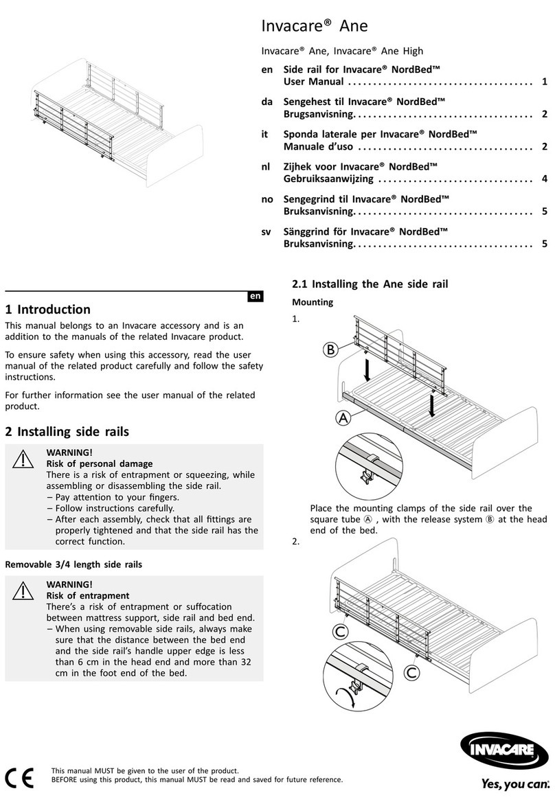 Invacare NordBed Ane User manual Invacare NordBed Ane User manual