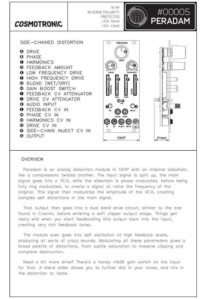 Cosmotronic PERADAM 00005 quick start guide Cosmotronic PERADAM 00005 quick start guide