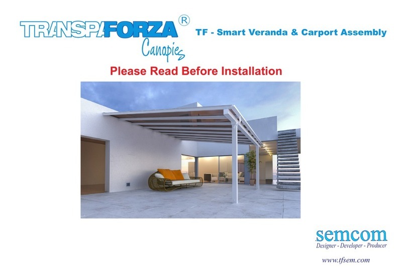SEMCOM Transpaforza Canopies Smart Veranda &... Assembly