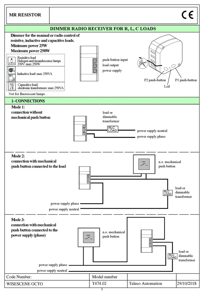 TELECO AUTOMATION T474.02 manual