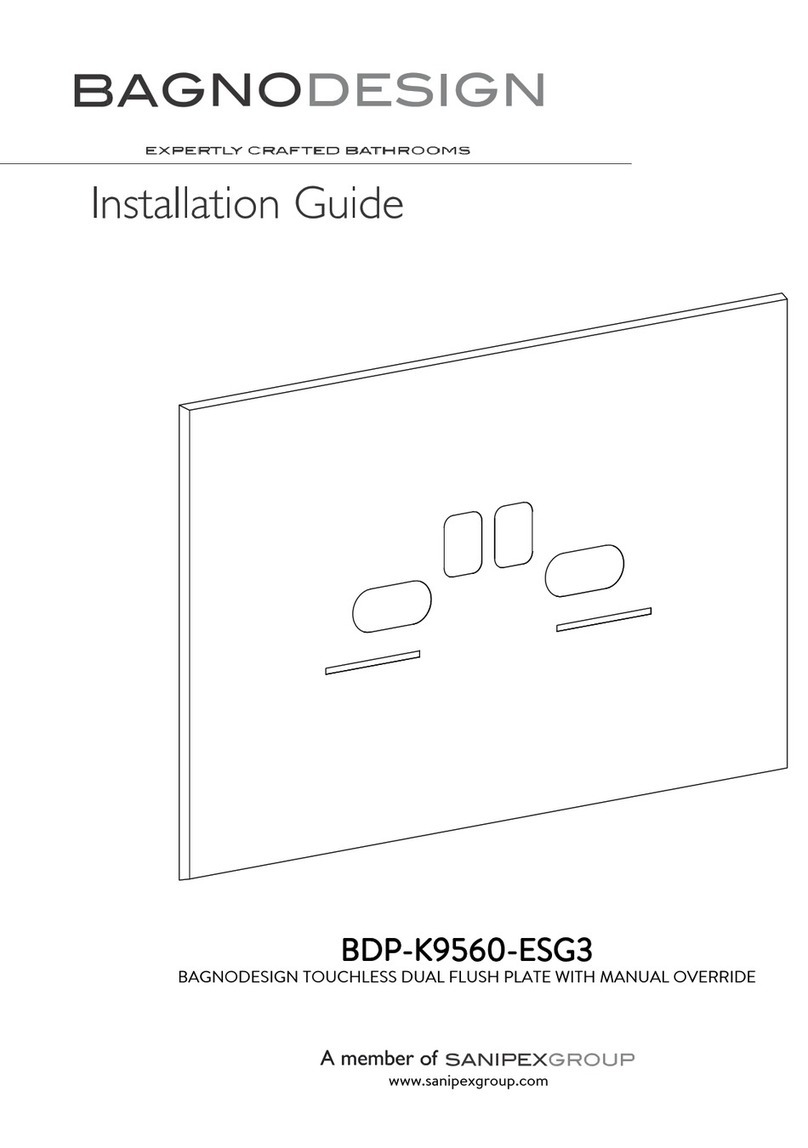 Sanipex BAGNODESIGN BDP-K9560-ESG3 Instruction guide