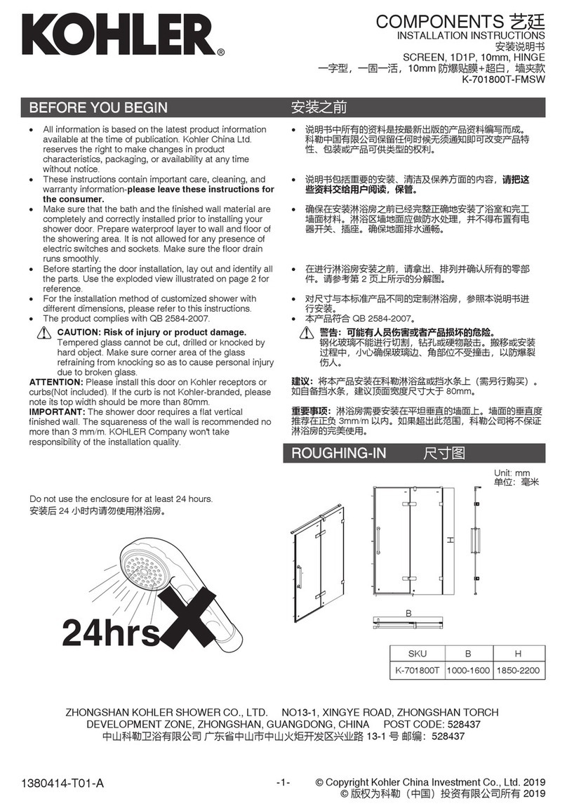 Kohler K-701800T-FMSW User manual