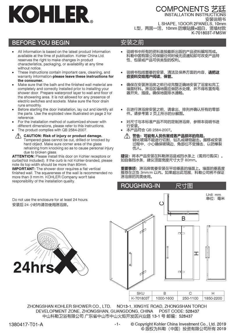 Kohler K-701803T-FMSW User manual
