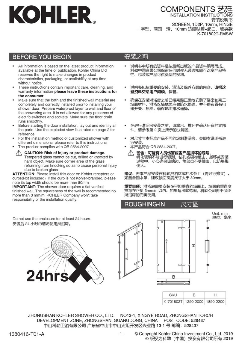 Kohler K-701802T-FMSW User manual