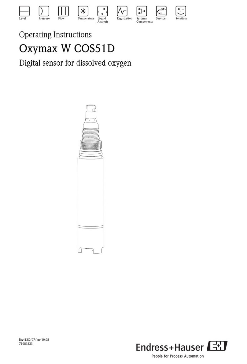 Endress+Hauser Oxymax W COS51D User manual
