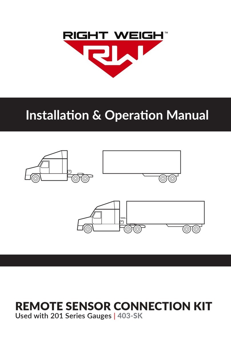 Right Weigh 201 Series Installation & operation manual