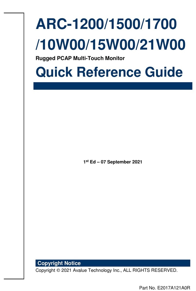 Avalue Technology ARC-1200 Quick reference guide Avalue Technology ARC-1200 Quick reference guide