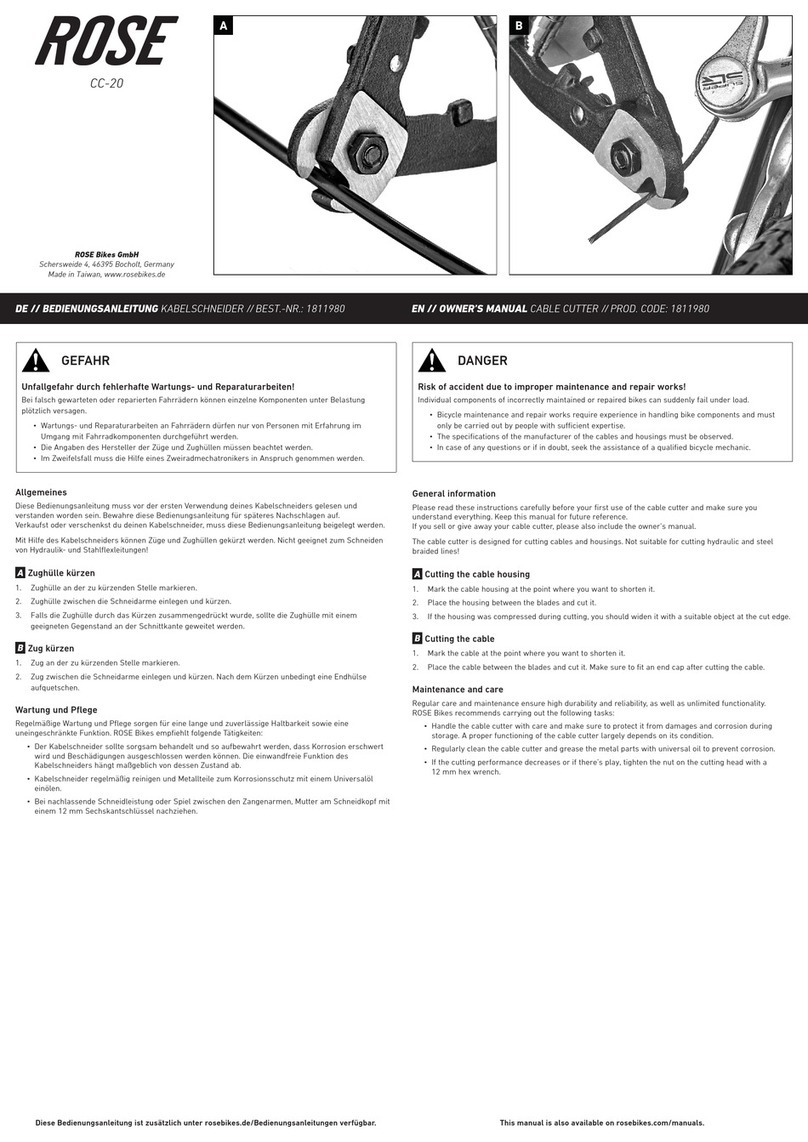 Rose electronics CC-20 owner's manual