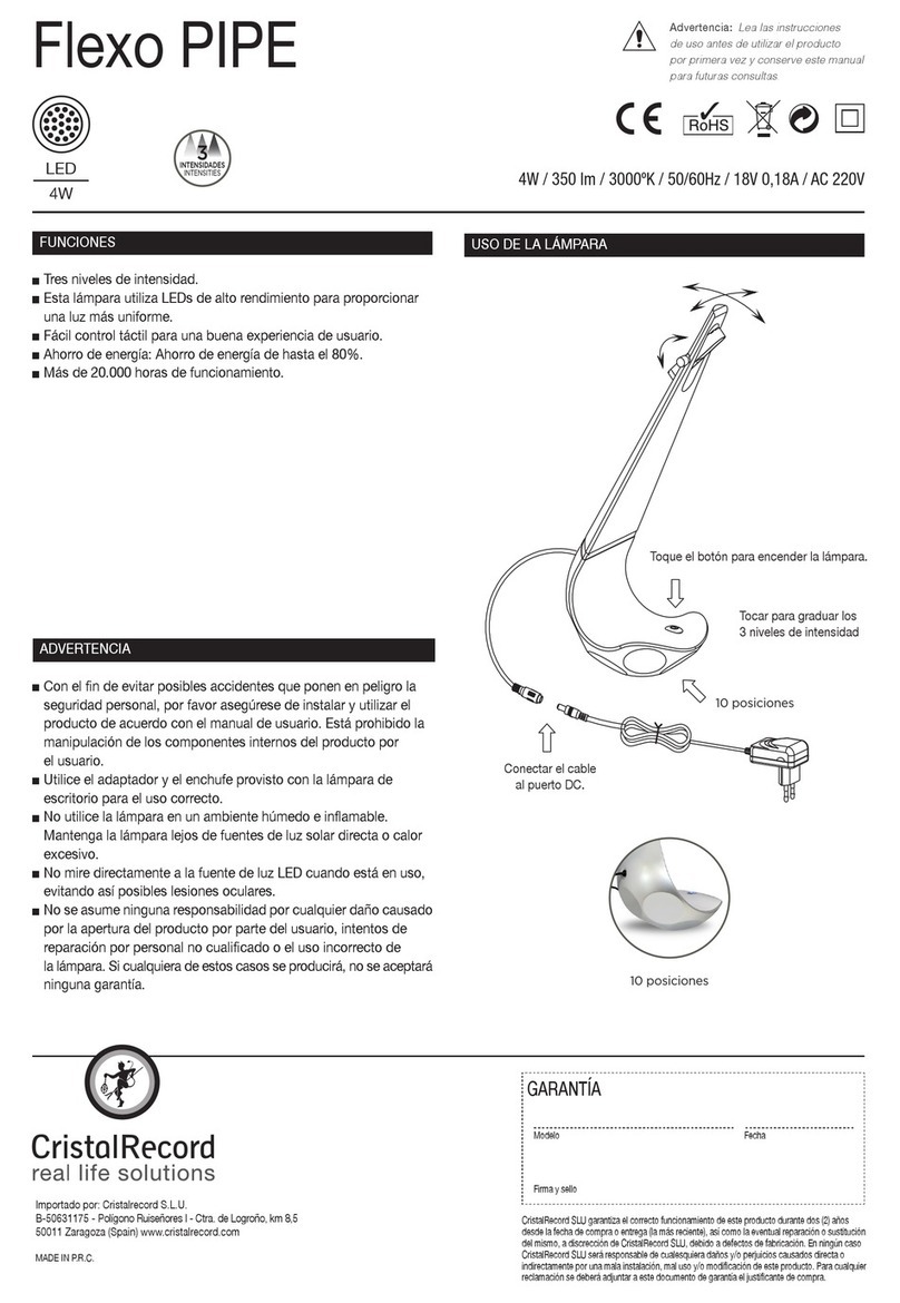 CristalRecord Flexo PIPE quick start guide