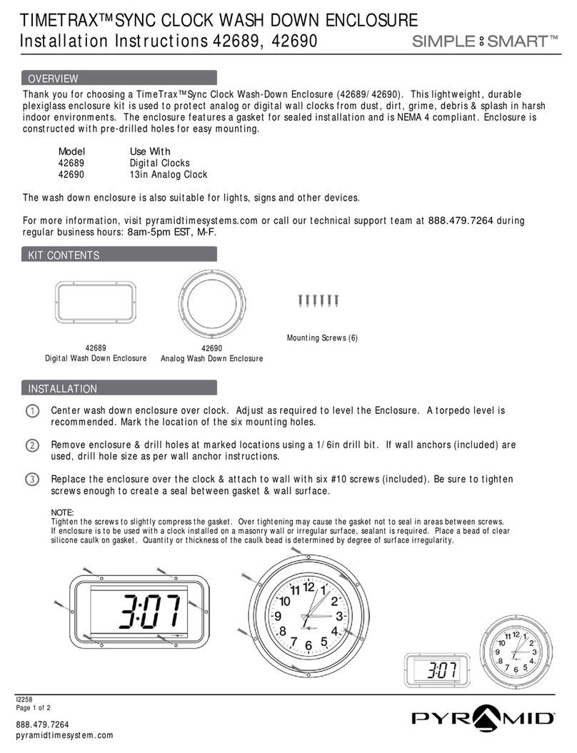Pyramid TIMETRAX 42689 installation instructions
