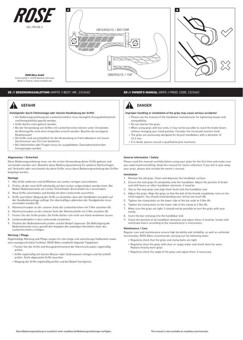 Rose electronics GEL PRO BE-2 owner's manual