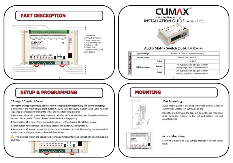 Climax CL-DR-AMS2X4-N installation guide